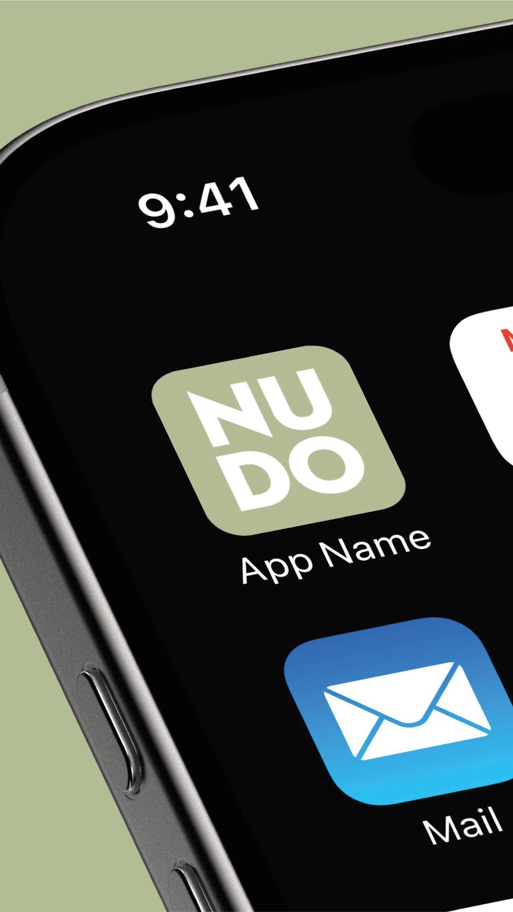 Icona dell’app Nudo su uno smartphone